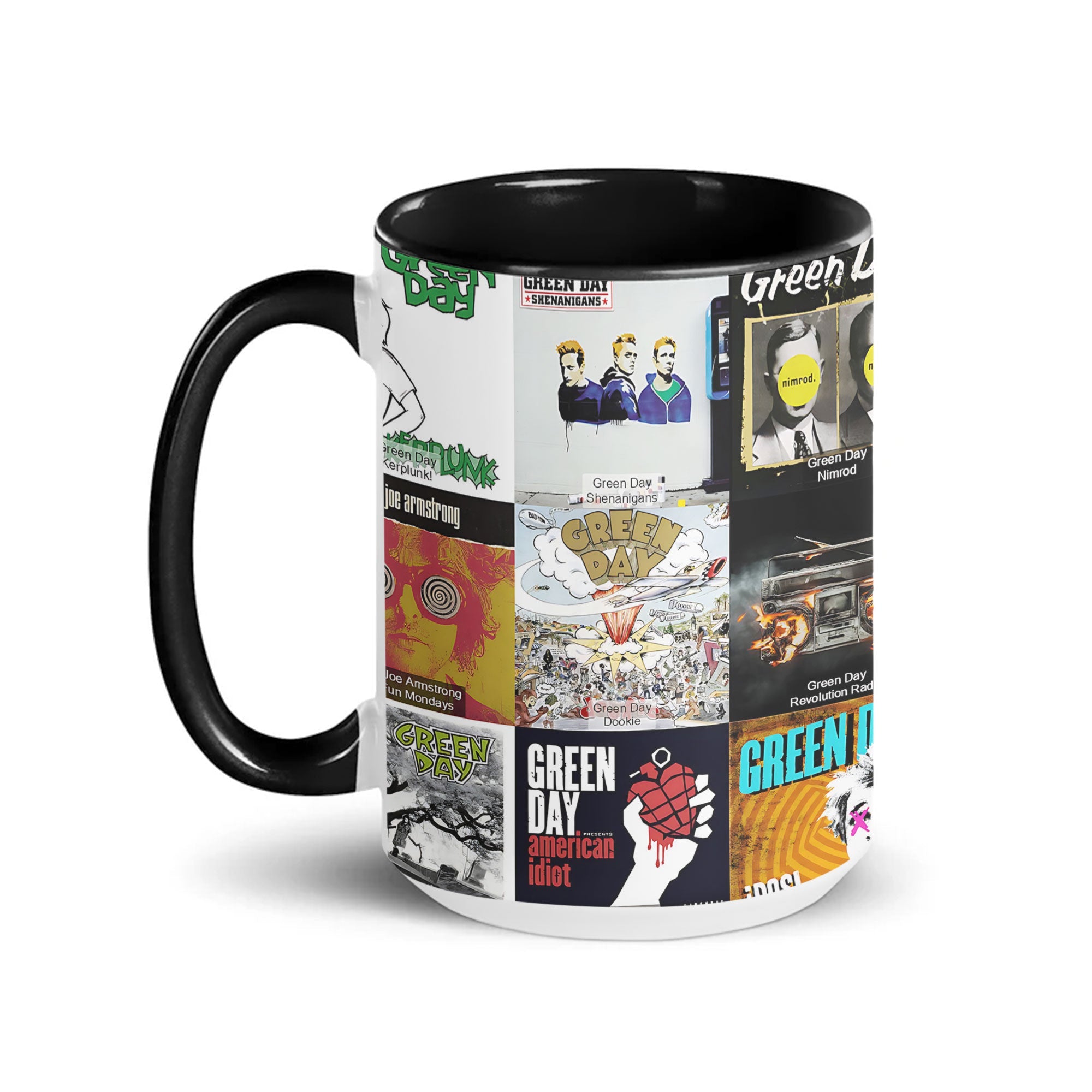 Green Day Accent Mug Classic Album Cover Collage Gift