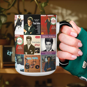 Paul Anka Accent Mug Golden-Era Classics Album Collage Gift