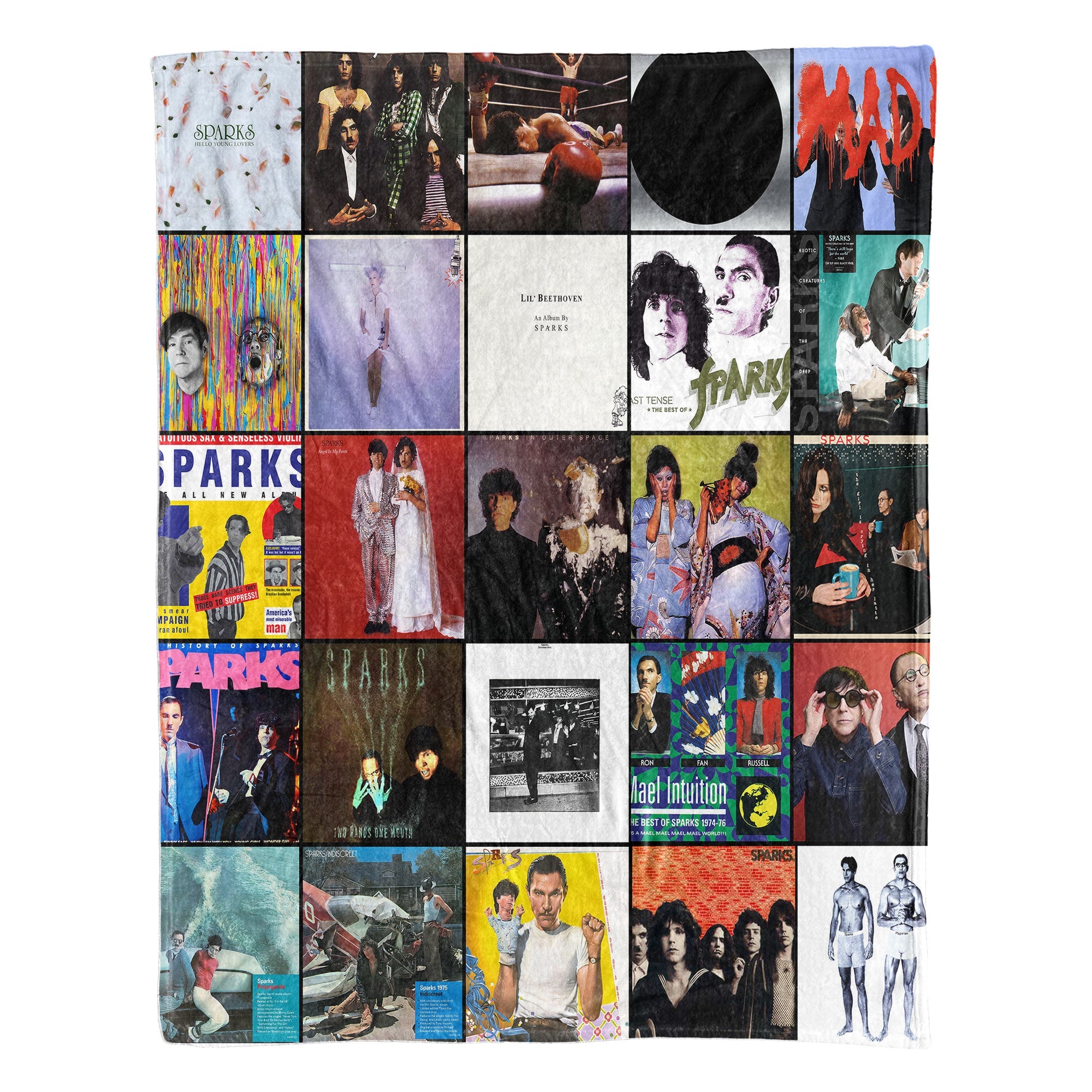 Sparks Sherpa Blanket A Cozy Tribute to Iconic Art & Eccentric Style