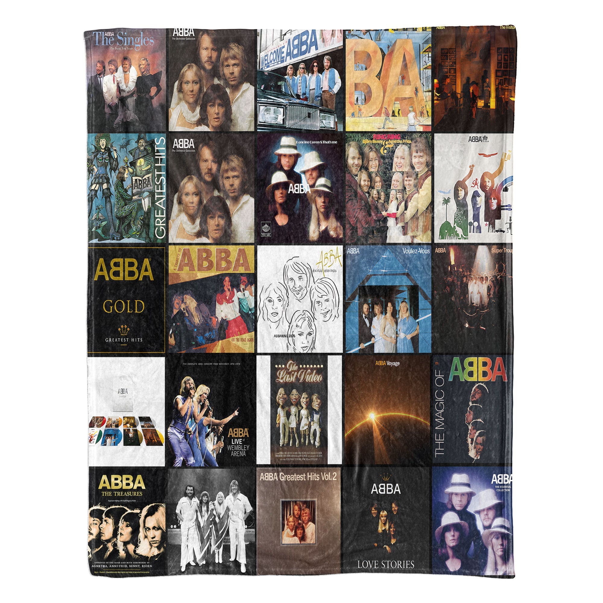 ABBA Sherpa Blanket Cozy Nostalgia Wrapped in Iconic Album Art