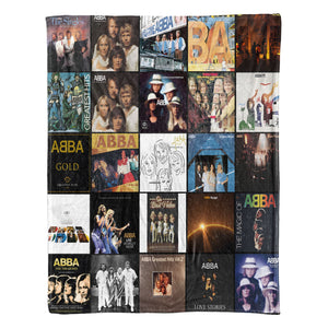ABBA Sherpa Blanket Cozy Nostalgia Wrapped in Iconic Album Art