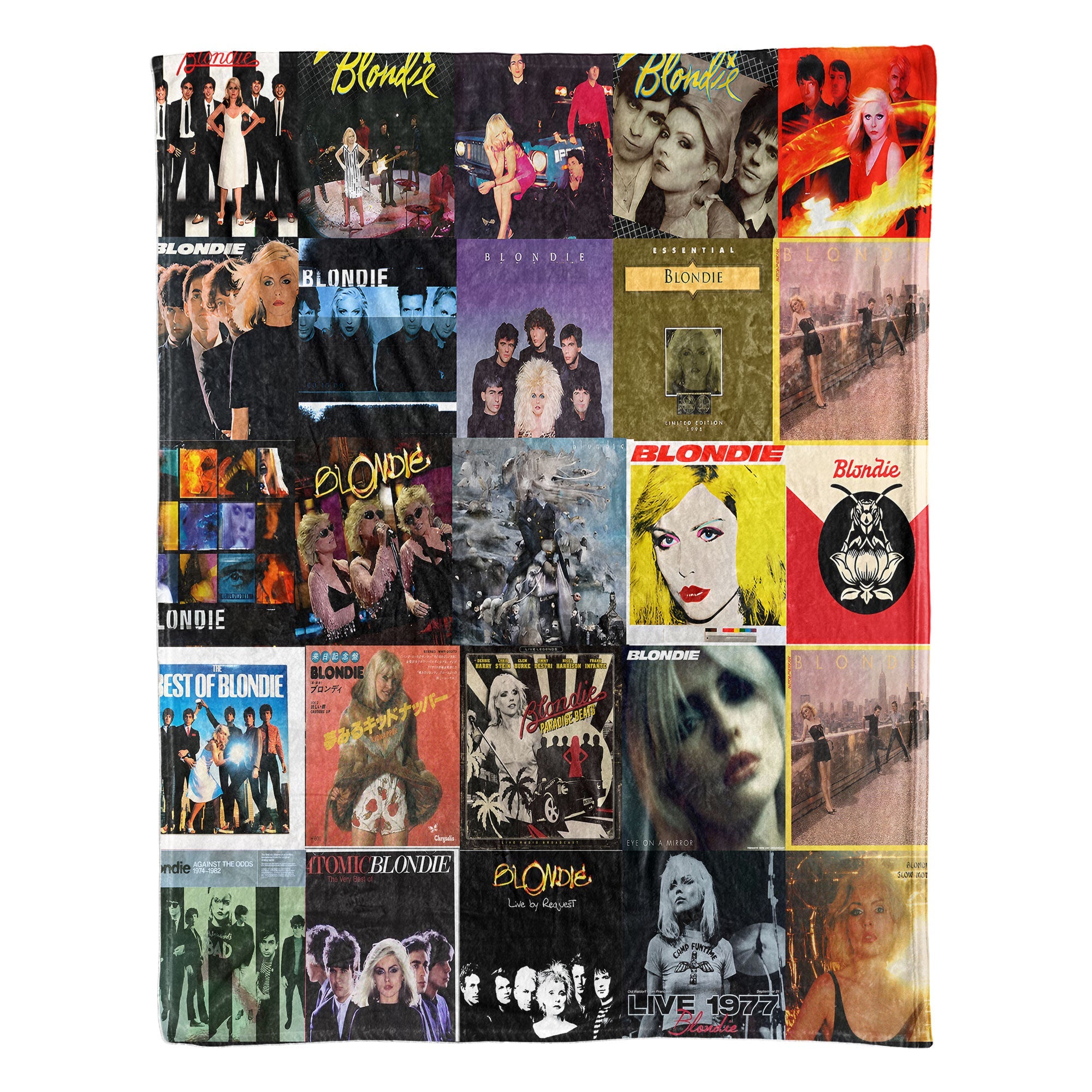 Blondie Sherpa Blanket New Wave Warmth Wrapped in Iconic Album Art