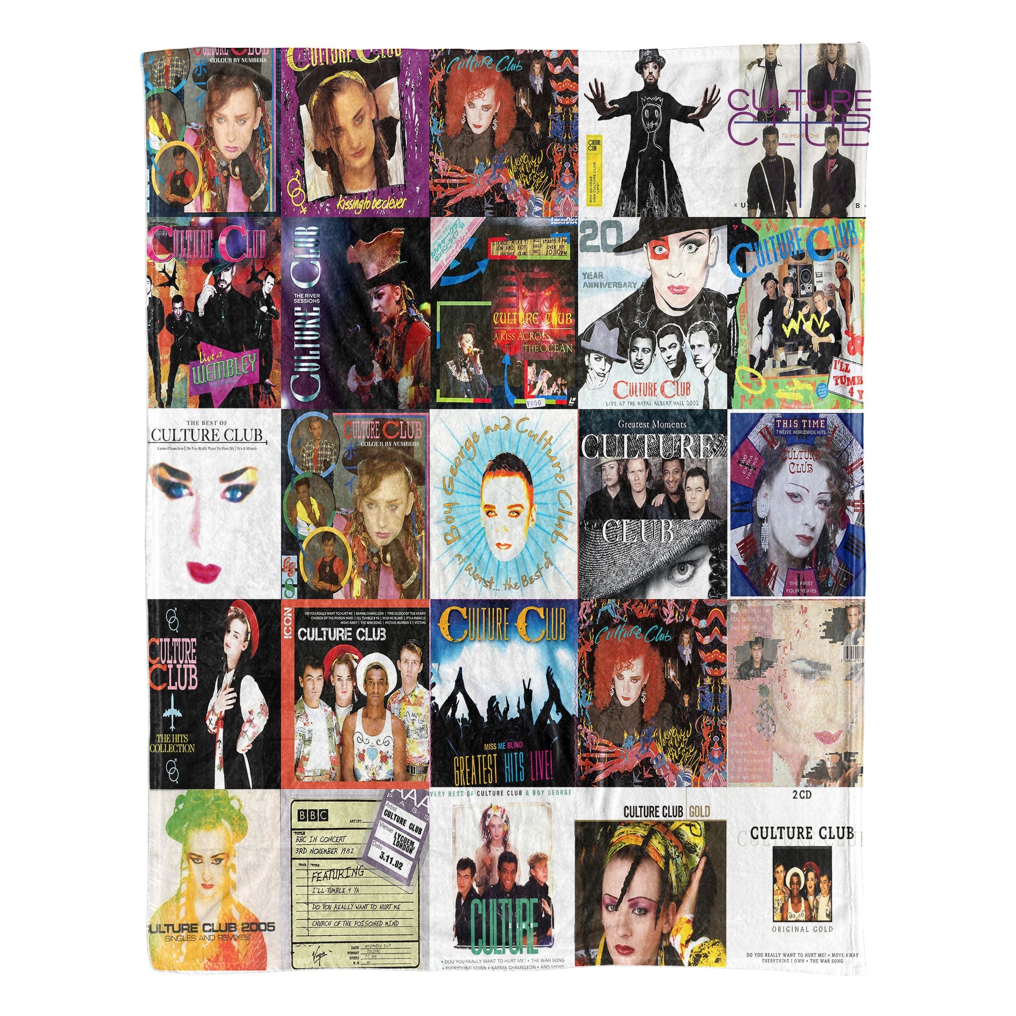 Culture Club Sherpa Blanket A Vibrant Tribute to ’80s Pop Icons