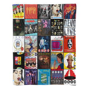 DEVO Sherpa Blanket A New Wave Icon, Reimagined in Cozy Style