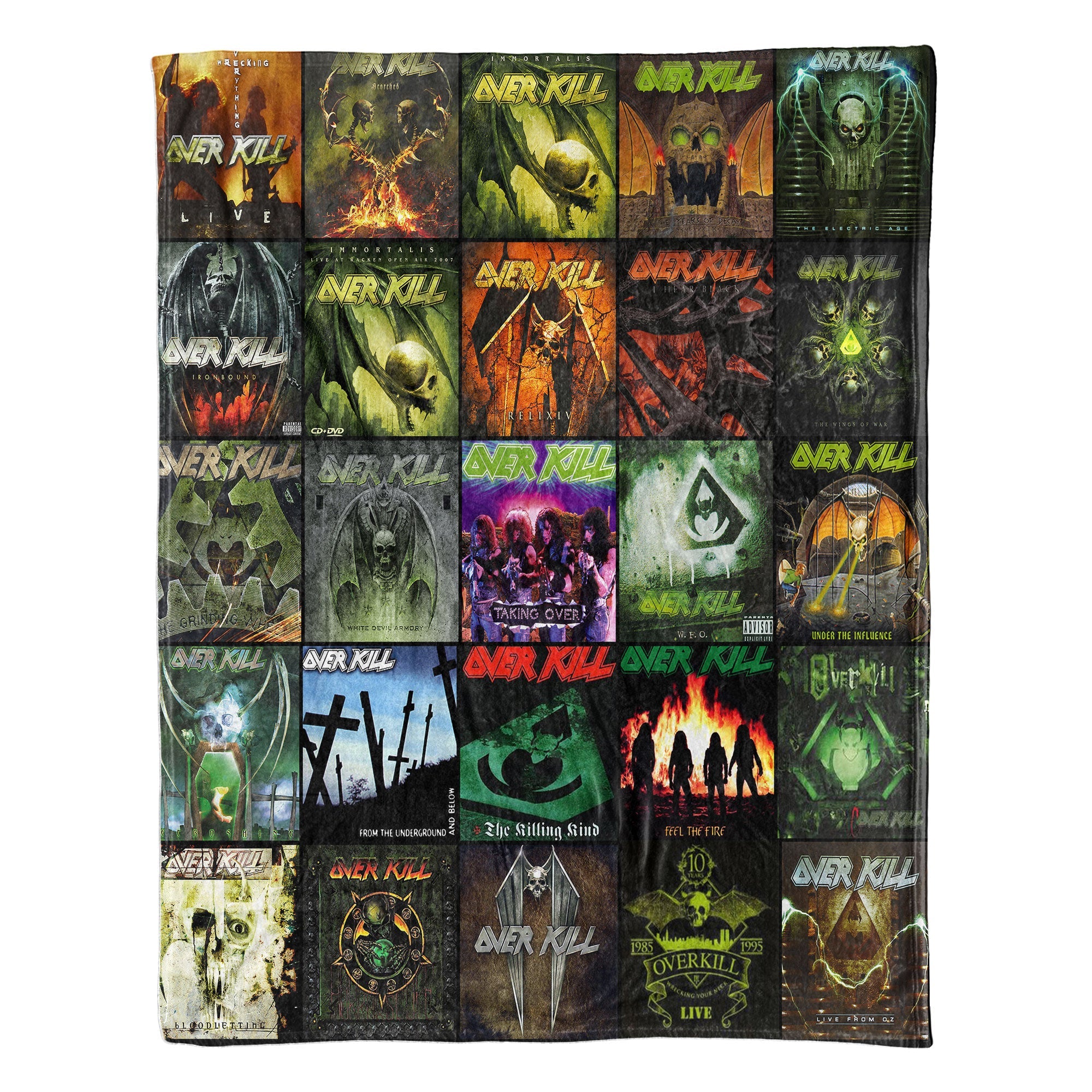 Overkill Sherpa Blanket A Thrash Metal Time Capsule for True Fans