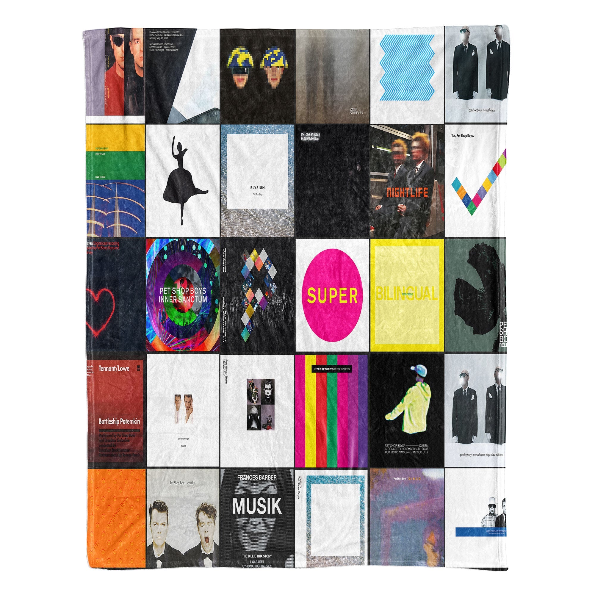 Pet Shop Boys Sherpa Blanket A Synth-Pop Icon Tribute for True Fans