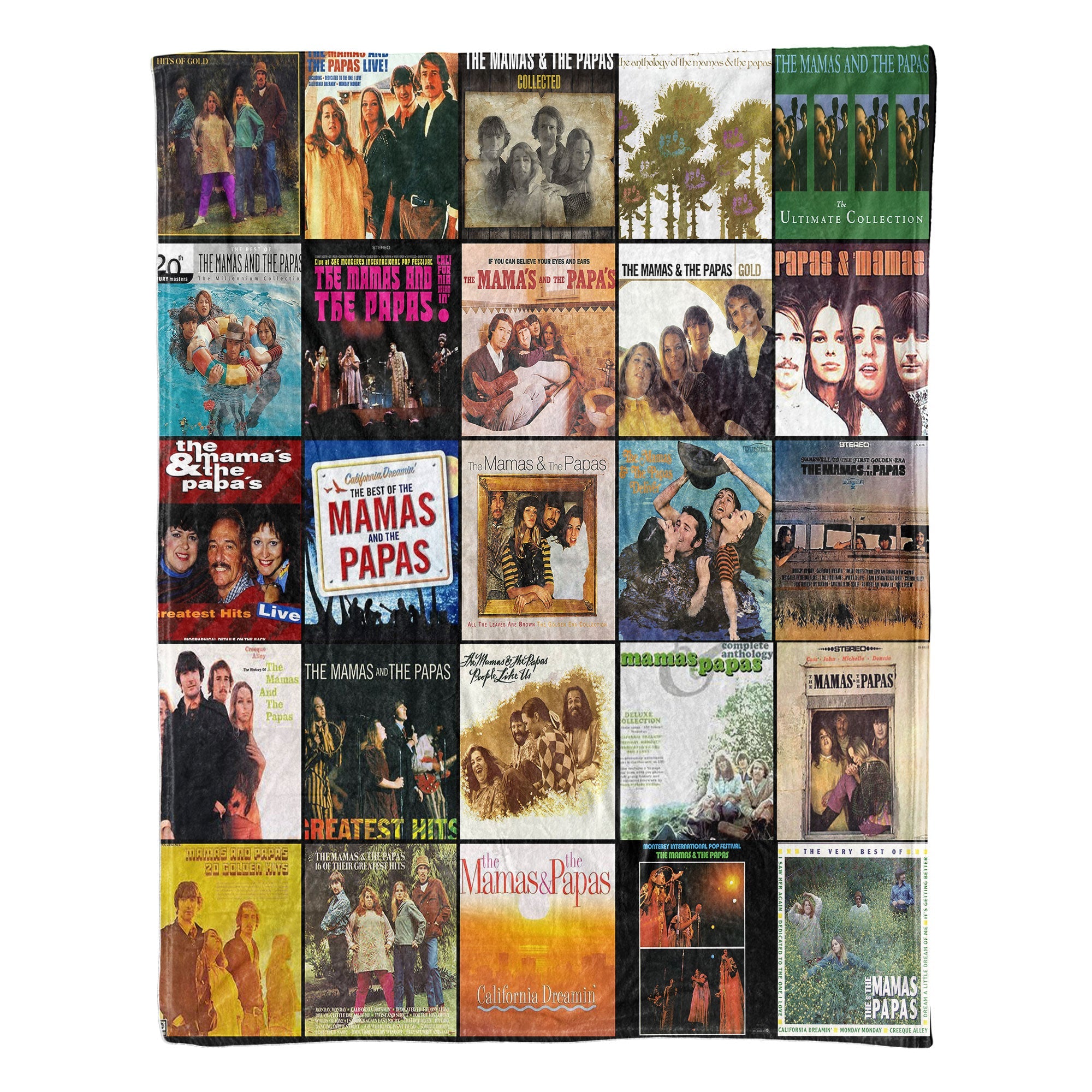 The Mamas & The Papas Sherpa Blanket A California Dreaming Nostalgia Quilt