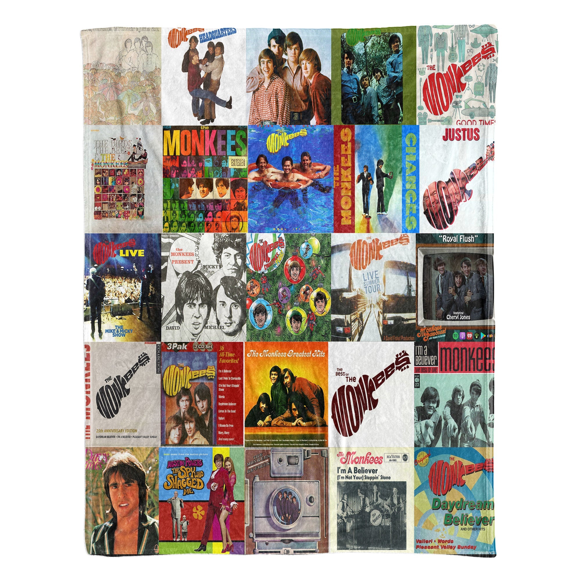 The Monkees Sherpa Blanket Retro Pop Warmth Wrapped in Iconic Album Art