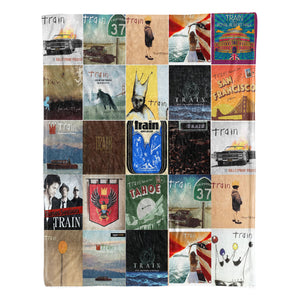 Train Sherpa Blanket A Cozy Album Art Collection for True Fans
