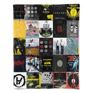 Twenty One Pilots Sherpa Blanket Alt-Pop Warmth Wrapped in Iconic Era Artwork