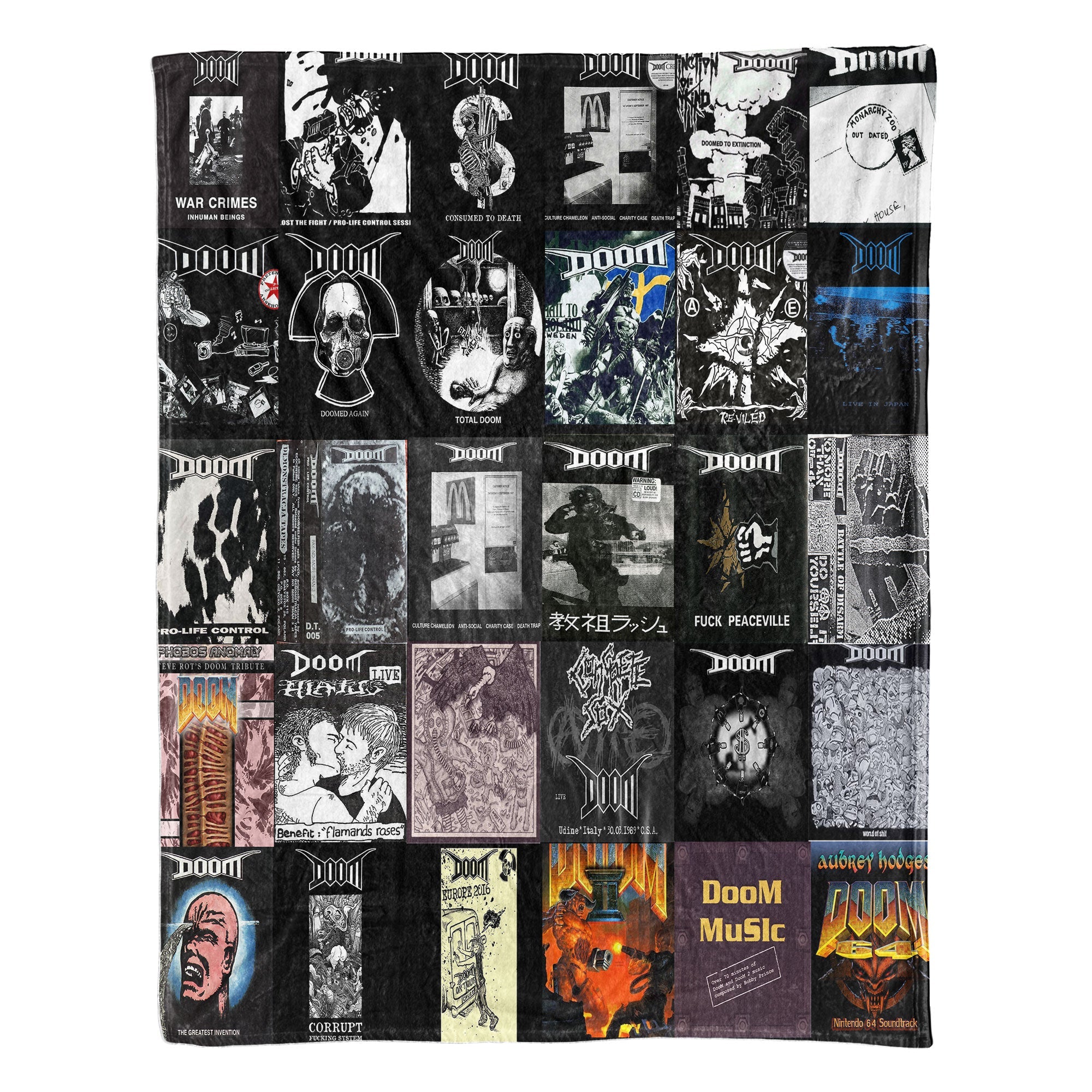 DOOM Sherpa Blanket A Raw, Underground Tribute to Punk Legend