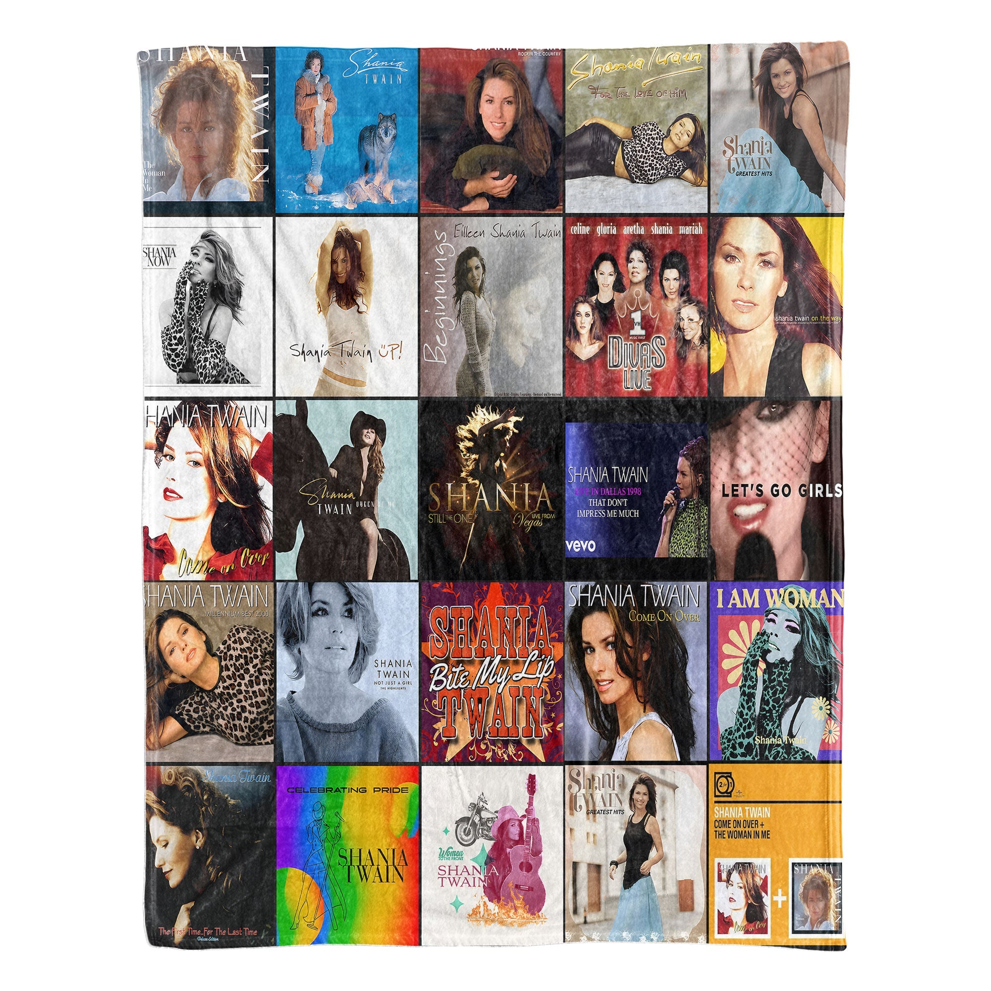 Shania Twain Sherpa Blanket A Country-Pop Icon Tribute for True Fans