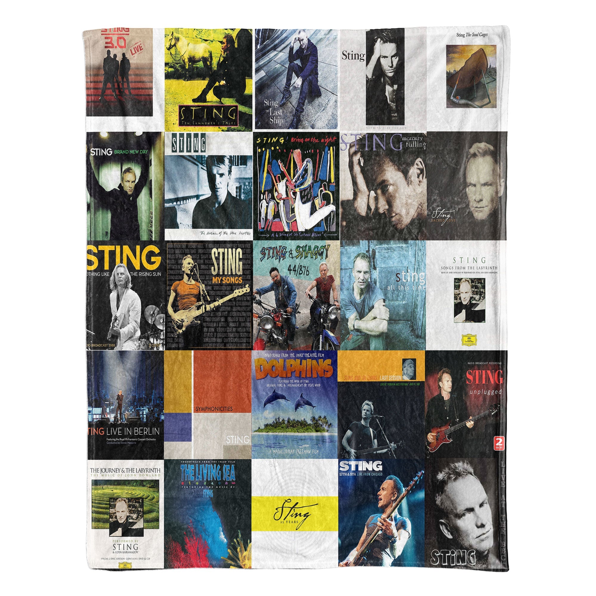 Sting Sherpa Blanket Timeless Elegance Wrapped in Iconic Album Art