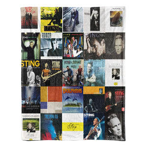 Sting Sherpa Blanket Timeless Elegance Wrapped in Iconic Album Art