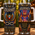 Journey 40oz Rhinestone Insulated Tumbler with Handle Stainless Steel Travel Mug with Straw and Lid