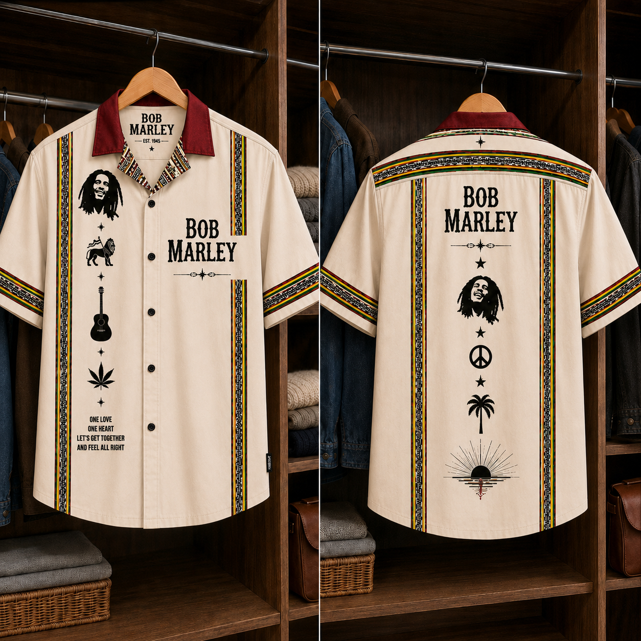 Bob Marley Luxury Design Hawaiian Shirt – Reggae Inspired Hawaiian Shirt