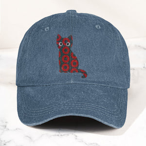 5-PACK Holographic Phish Cat Denim Cap Retro Music Fan Merch Cap Gift For Dad (With Box)