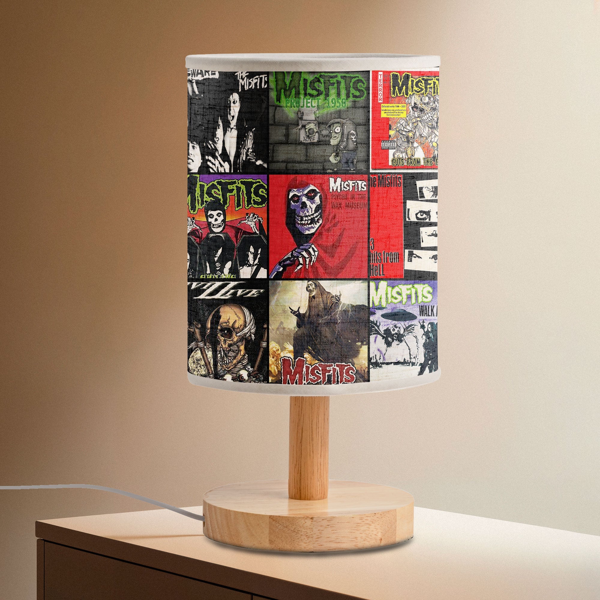 Misfits Fabric Lamp Horror Punk Legends Album Art Collection