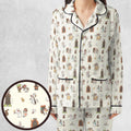 The Holy Grail Pattern Monty Python Button Down Pajamas Set