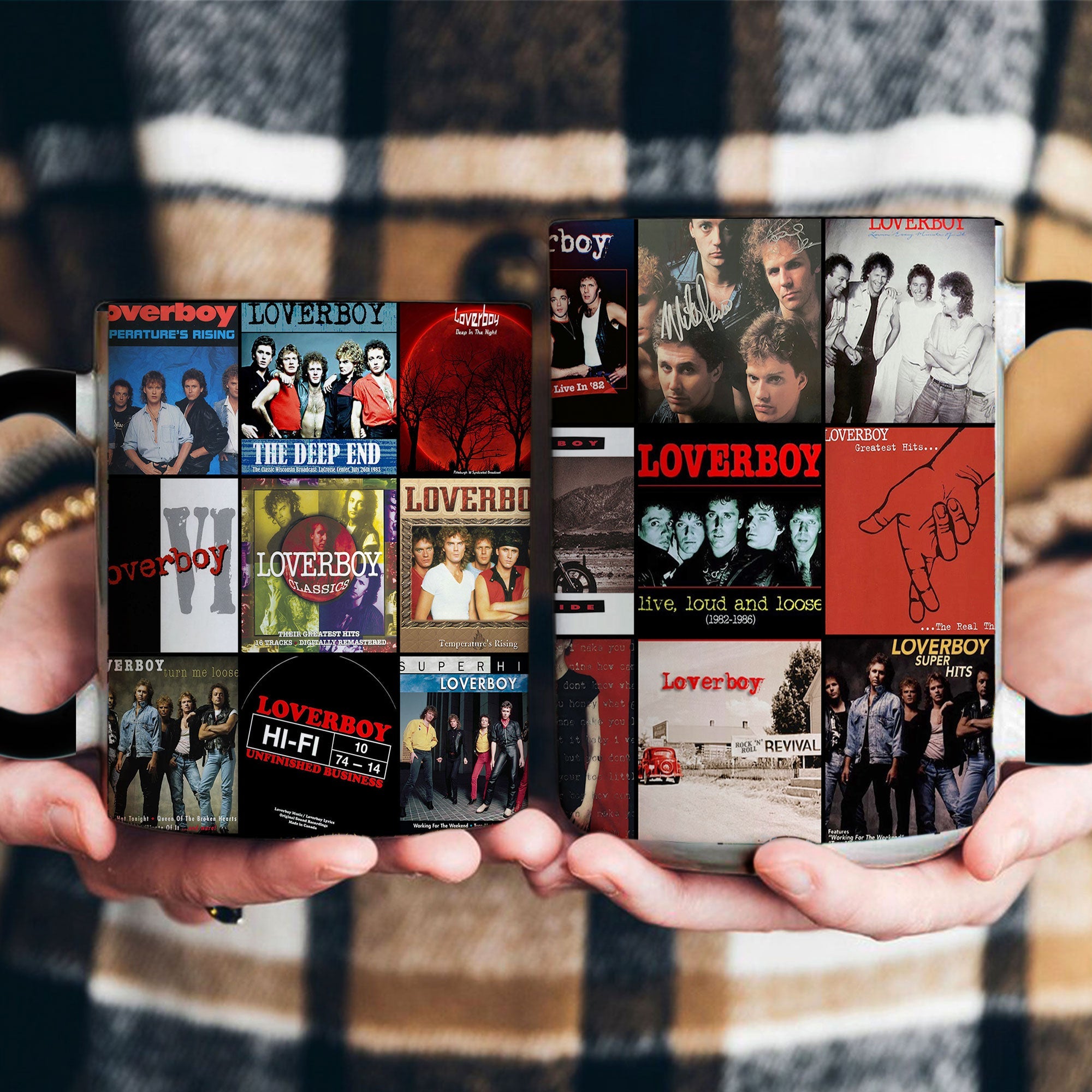 Loverboy Accent Mug Retro Rock Album Collage Gift