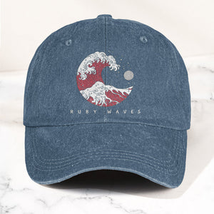 Phish Ruby Waves Denim Cap Retro Music Phish Cap Gift For Dad (With Box)
