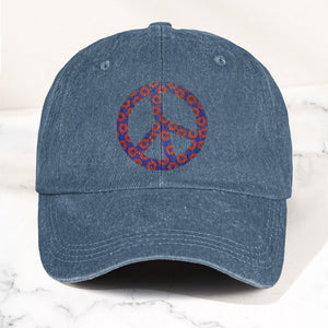 Phish Donut Peace Sign Denim Cap Retro Music Phish Cap Gift For Dad (With Box)