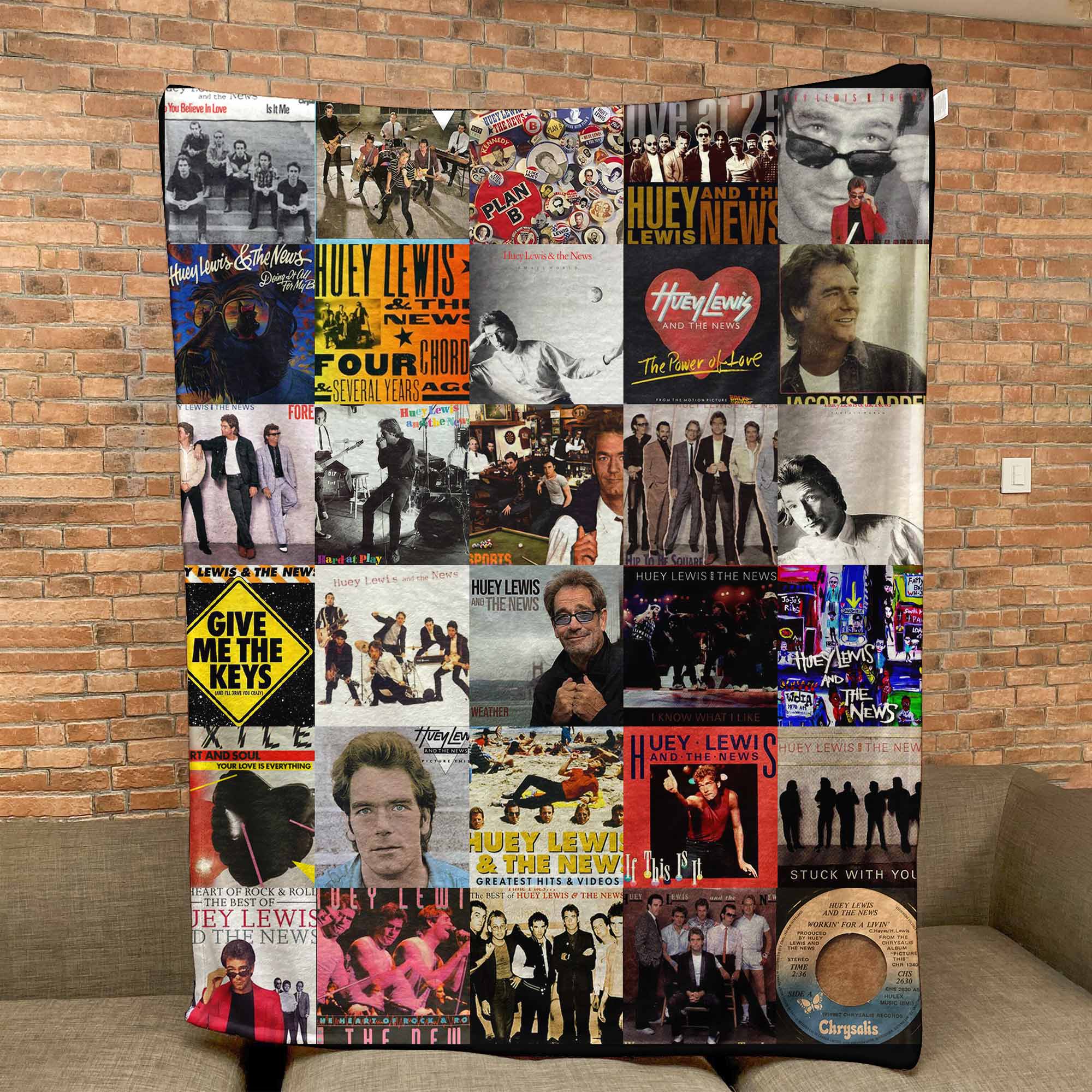 Huey Lewis & The News Sherpa Blanket A Feel-Good Throwback for True Fans