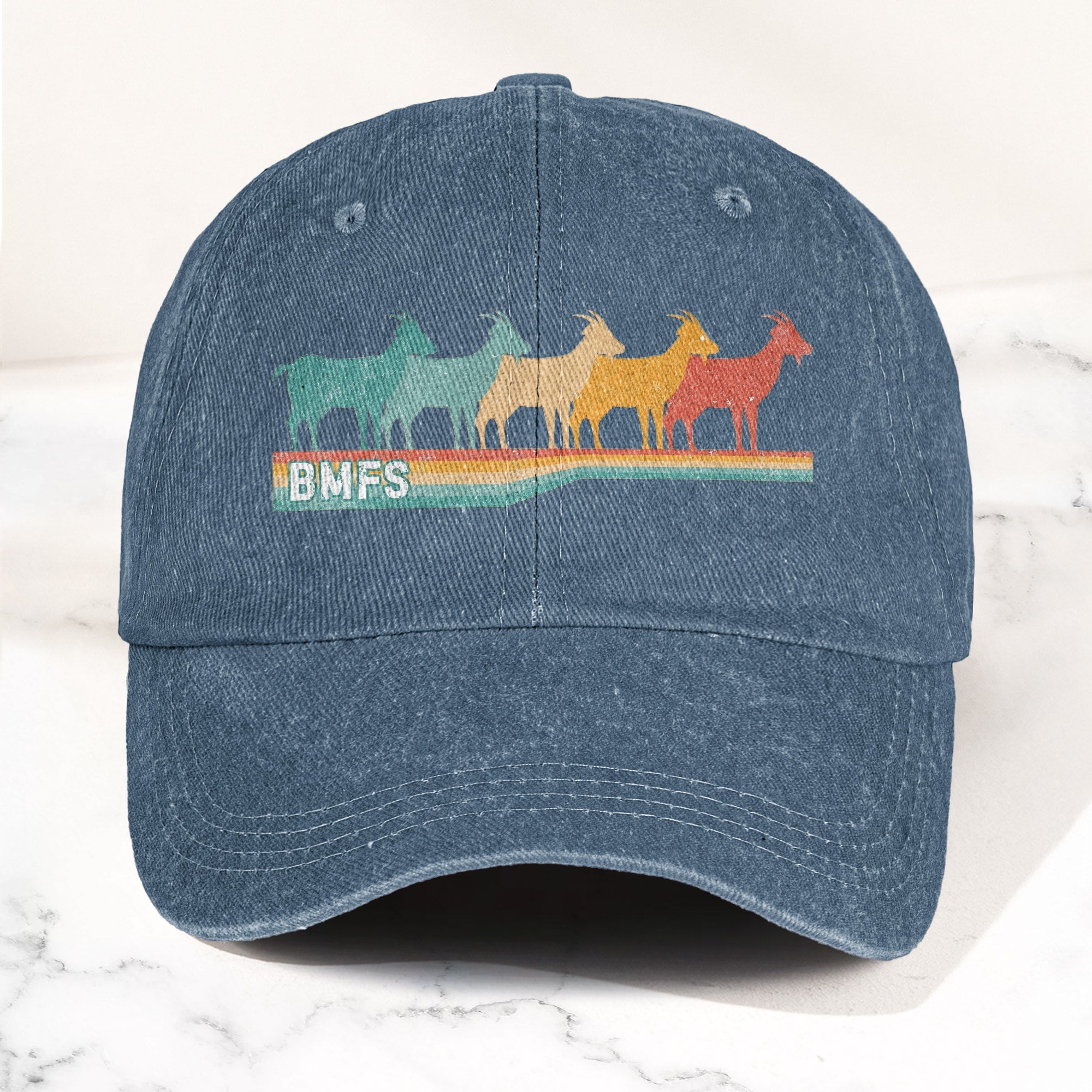 Billy Strings Cosmic Bluegrass BMFS GOAT Retro Vintage Music Merch Denim Cap Retro Vintage Dad Cap Gift For Dad (With Box)