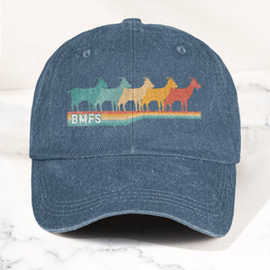 Billy Strings Cosmic Bluegrass BMFS GOAT Retro Vintage Music Merch Denim Cap Retro Vintage Dad Cap Gift For Dad (With Box)