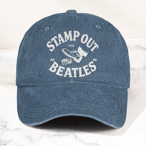 The Beatles Stamp Out Vintage 1960s Satire Graphic Music Merch Denim Cap Retro Vintage Dad Cap Gift For Dad (With Box)