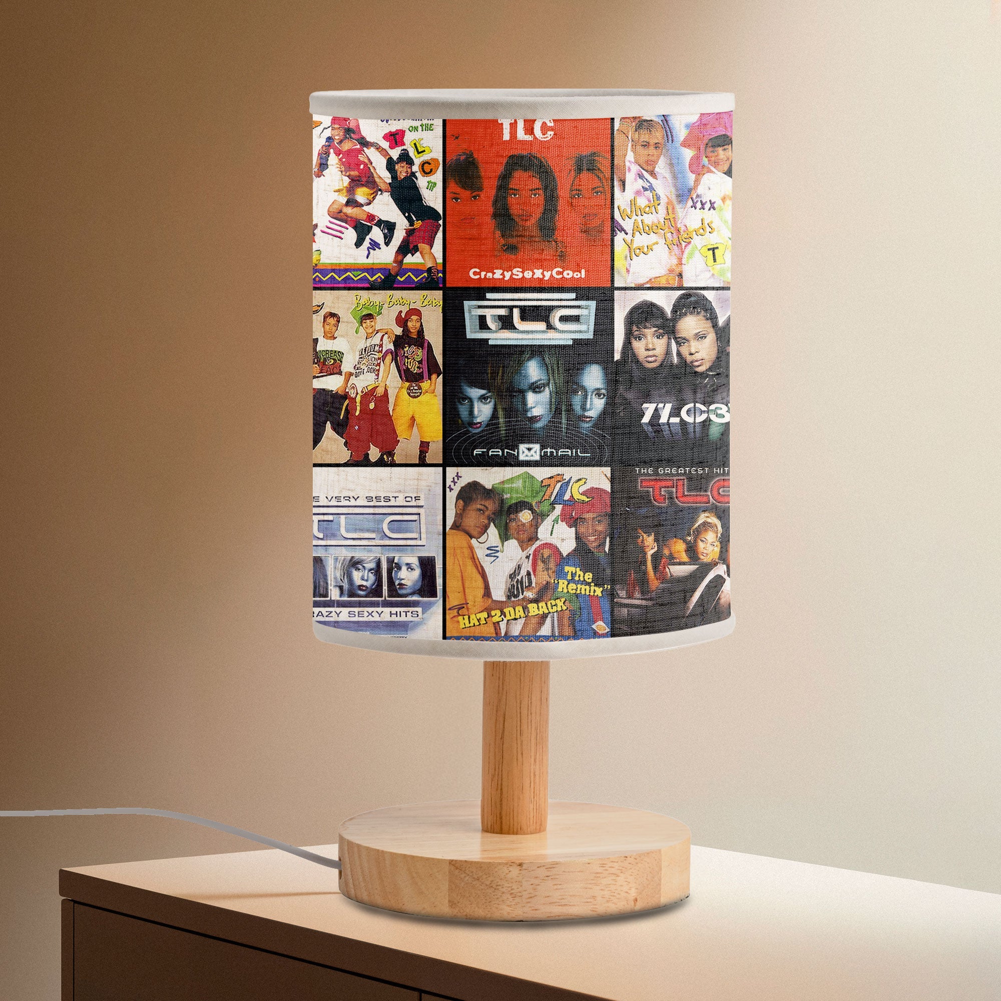 TLC Album Cover Lamp ’90s R&B Nostalgia Home Decor