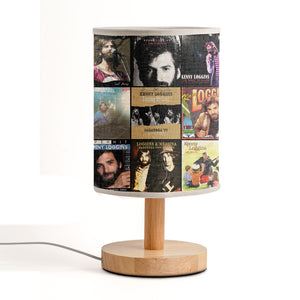 Kenny Loggins Album Collage Lamp Soft Rock Nostalgia Night Light for Music Lovers