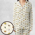 Final Fantasy Sleeping Creatures Pattern Pajamas Set
