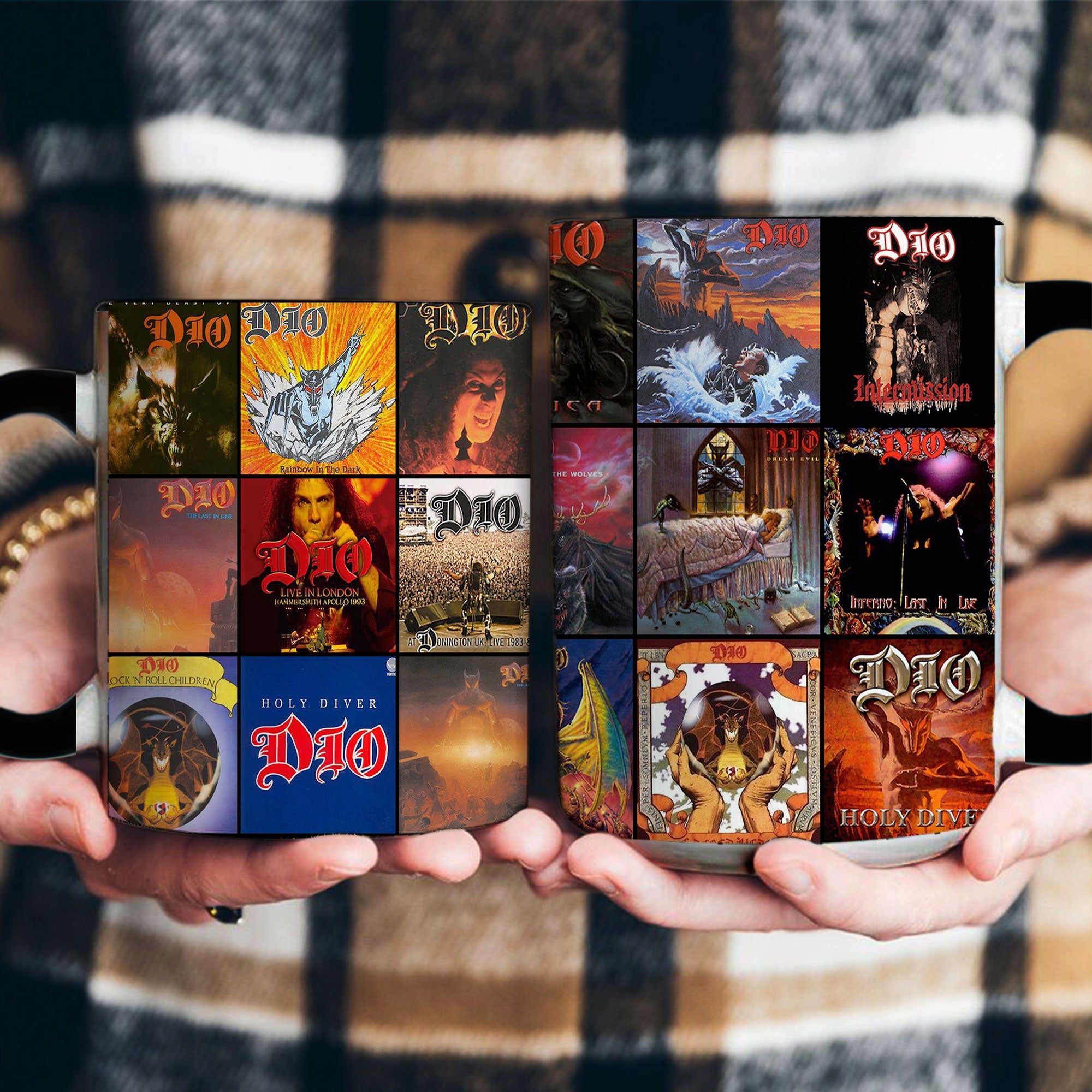 Dio Accent Mug Heavy Metal Album Cover Collage Gift