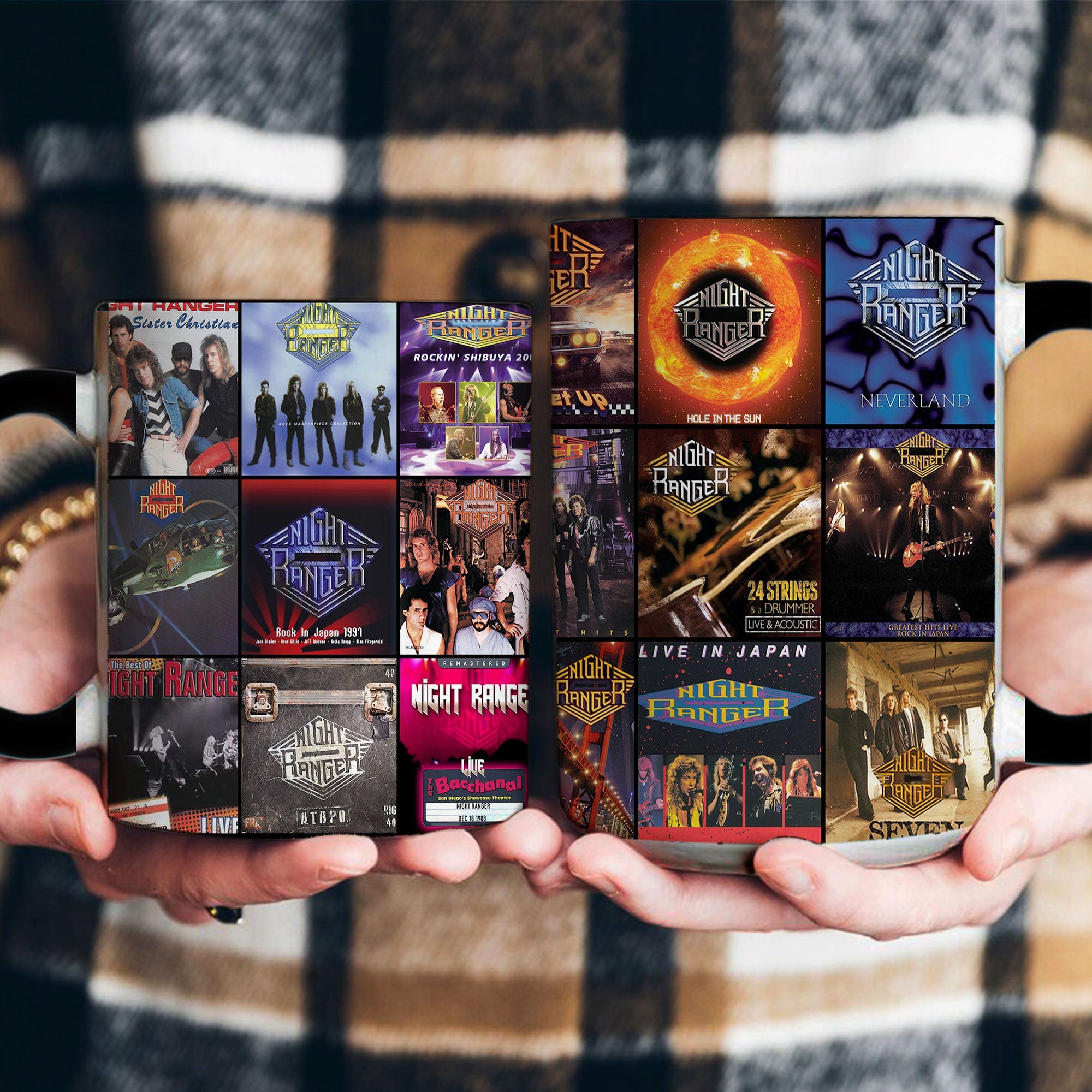 Night Ranger Accent Mug Classic Rock Album Collage Gift