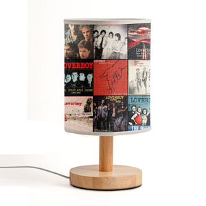 Loverboy Album Collage Lamp Retro Rock Night Light for Music Lovers