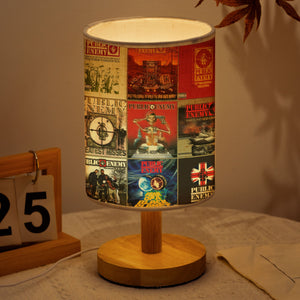 Public Enemy Albums Fabric Lamp Hip-Hop Revolution Glow
