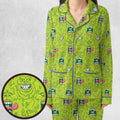 Funny Face Expression Slimer Ghostbusters Pajamas Set