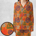 Bending Elements Avatar Button Up Pajamas Set