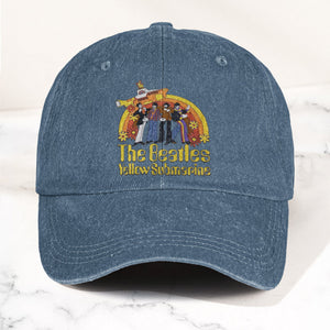 The Beatles Yellow Submarine Denim Dad Cap Iconic Album Design ( With BOX)