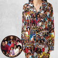 Old Black Sitcom Shows Collage Pajamas Set