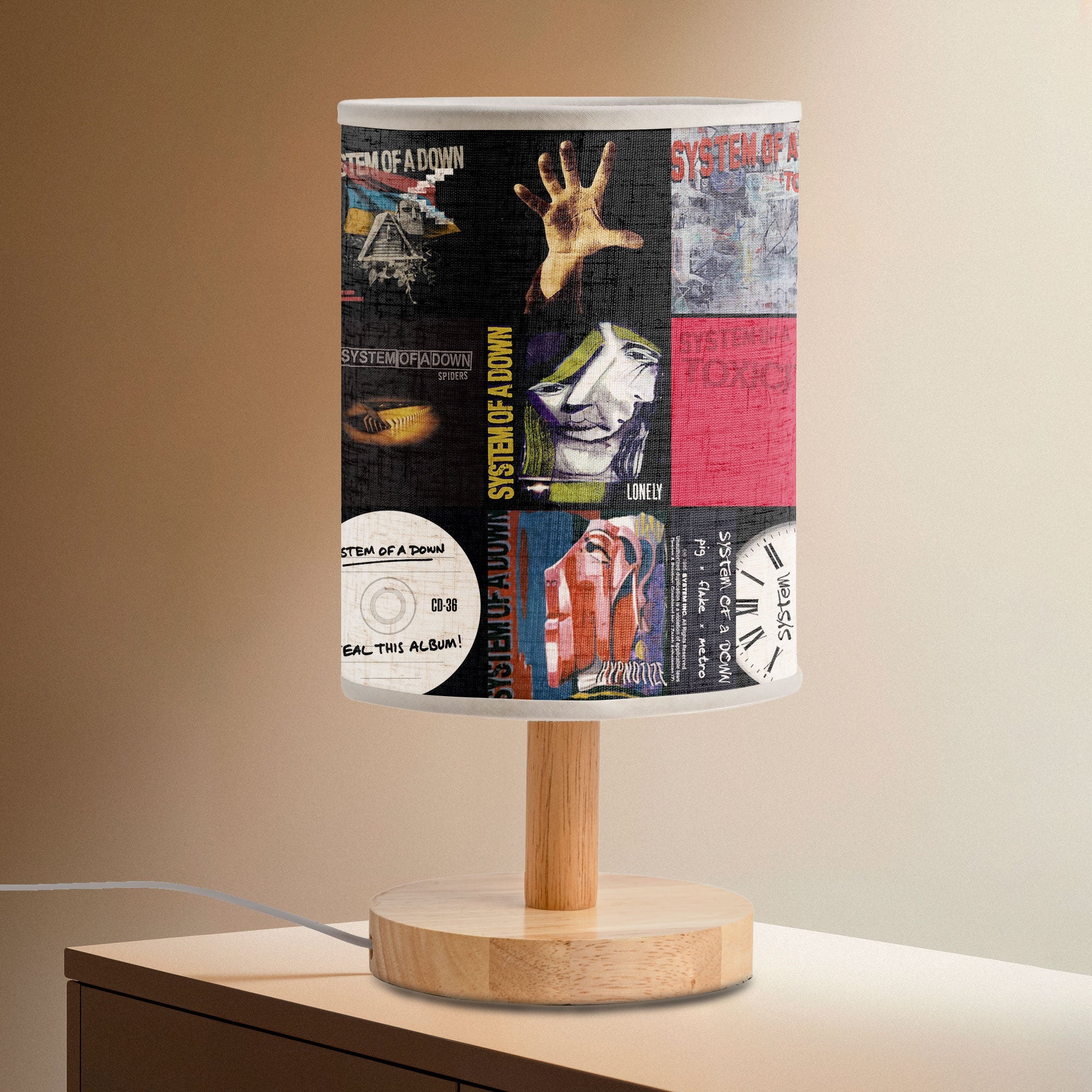 System Of A Down Albums Lamp Illuminate Your Space with Metal Mayhem