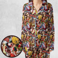 Bad Santa Pattern Pajamas Set