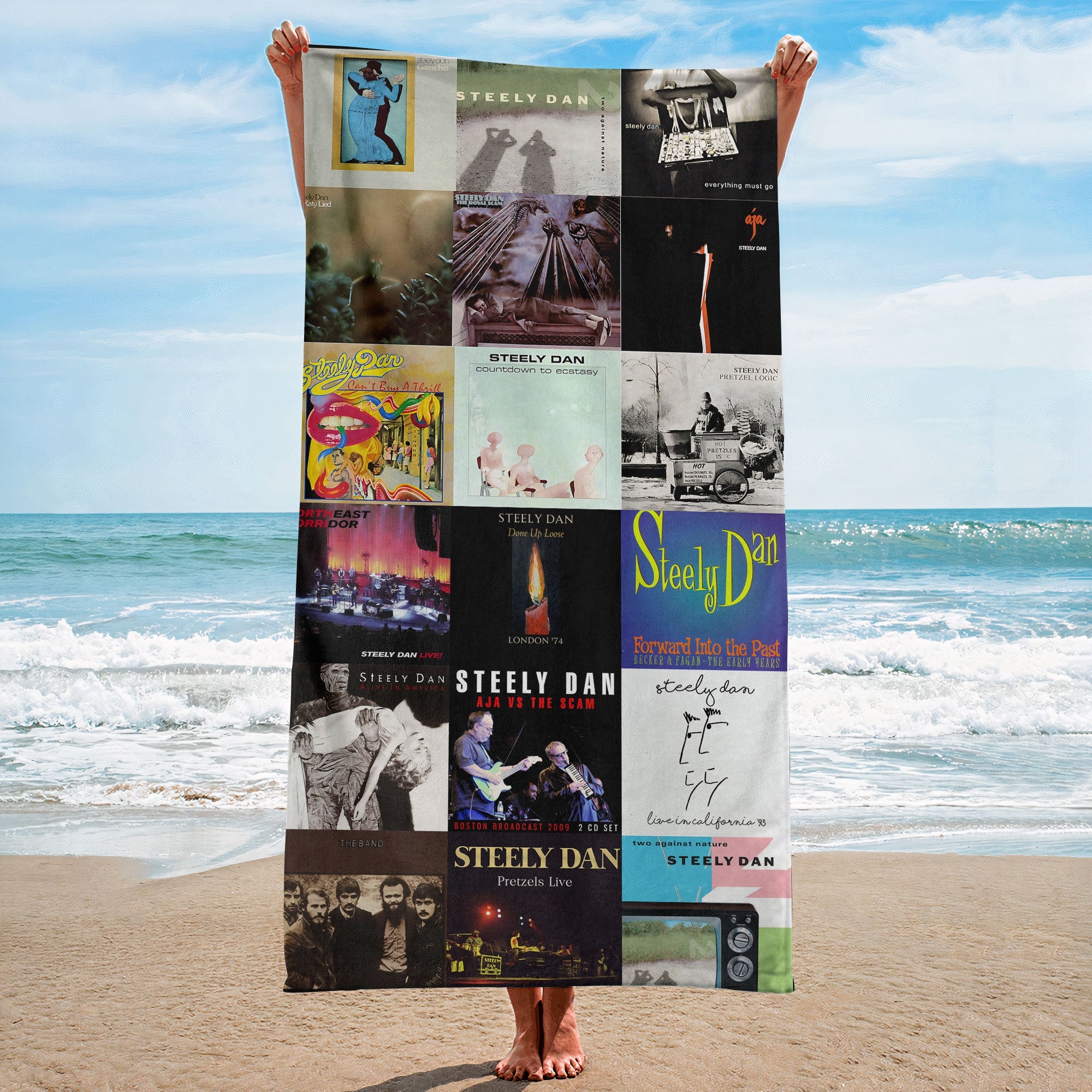 Steely Dan Beach Towel Album Cover Collage Classic Rock Towel