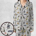 Cat the Gamer Pattern Pajamas Set