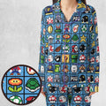 Mario Pixel Super Mario Pattern Pajamas Set