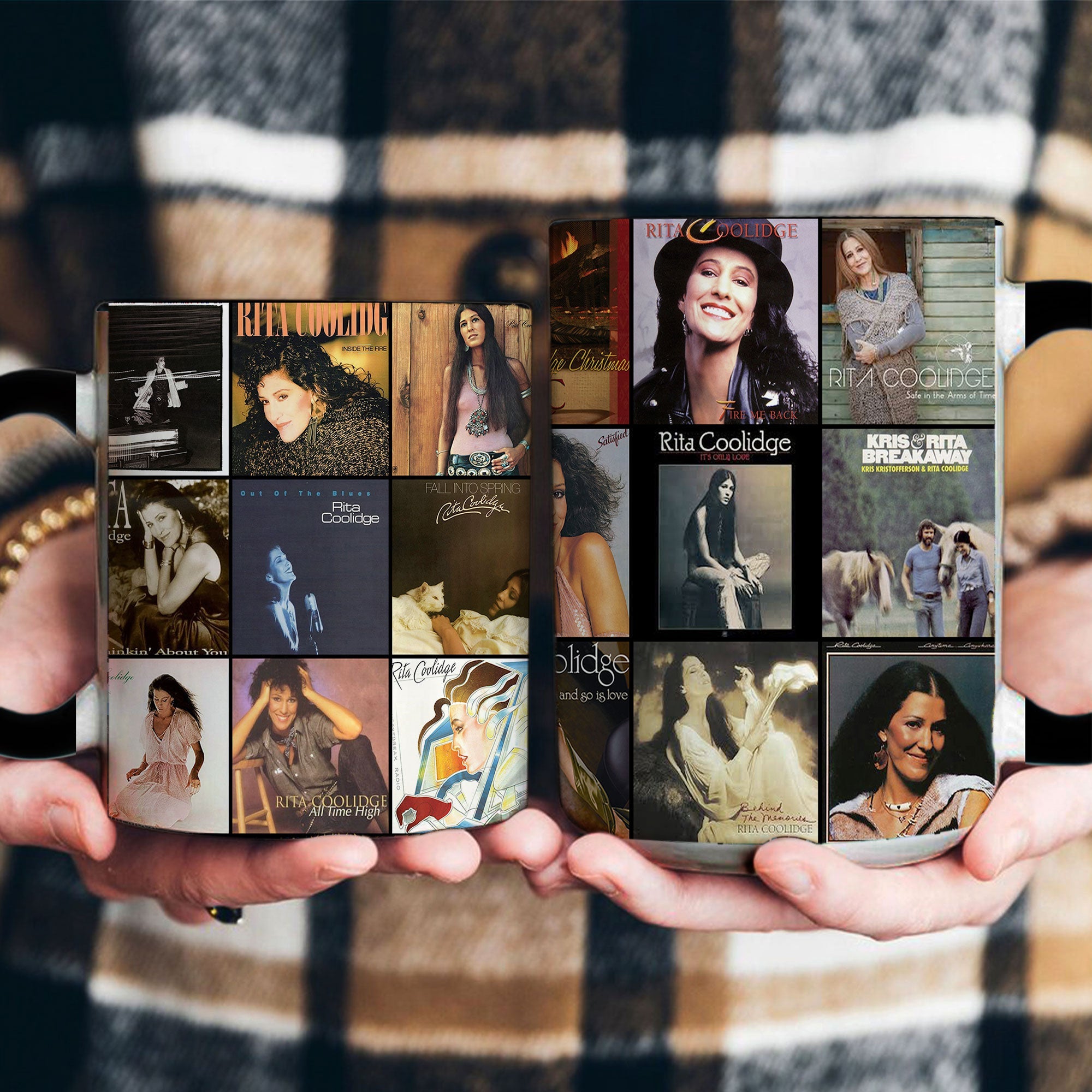 Rita Coolidge Accent Mug Classic Album Collage Tribute