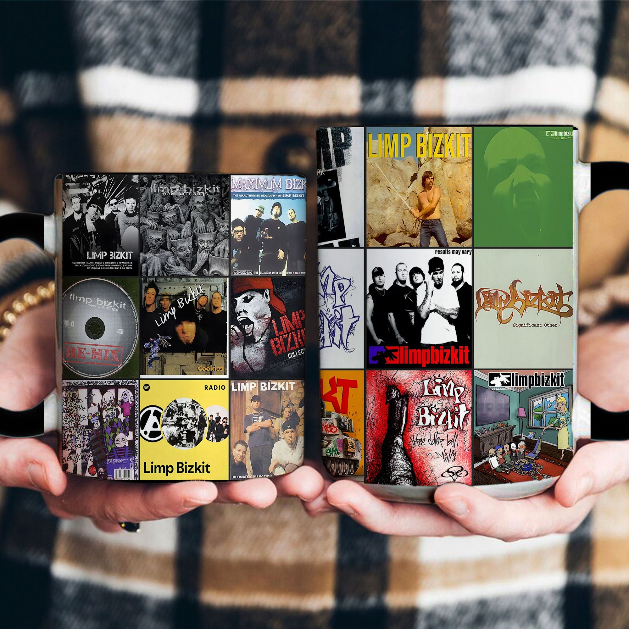 Limp Bizkit Accent Mug Classic Album Cover Collage Gift for Nu-Metal Fans
