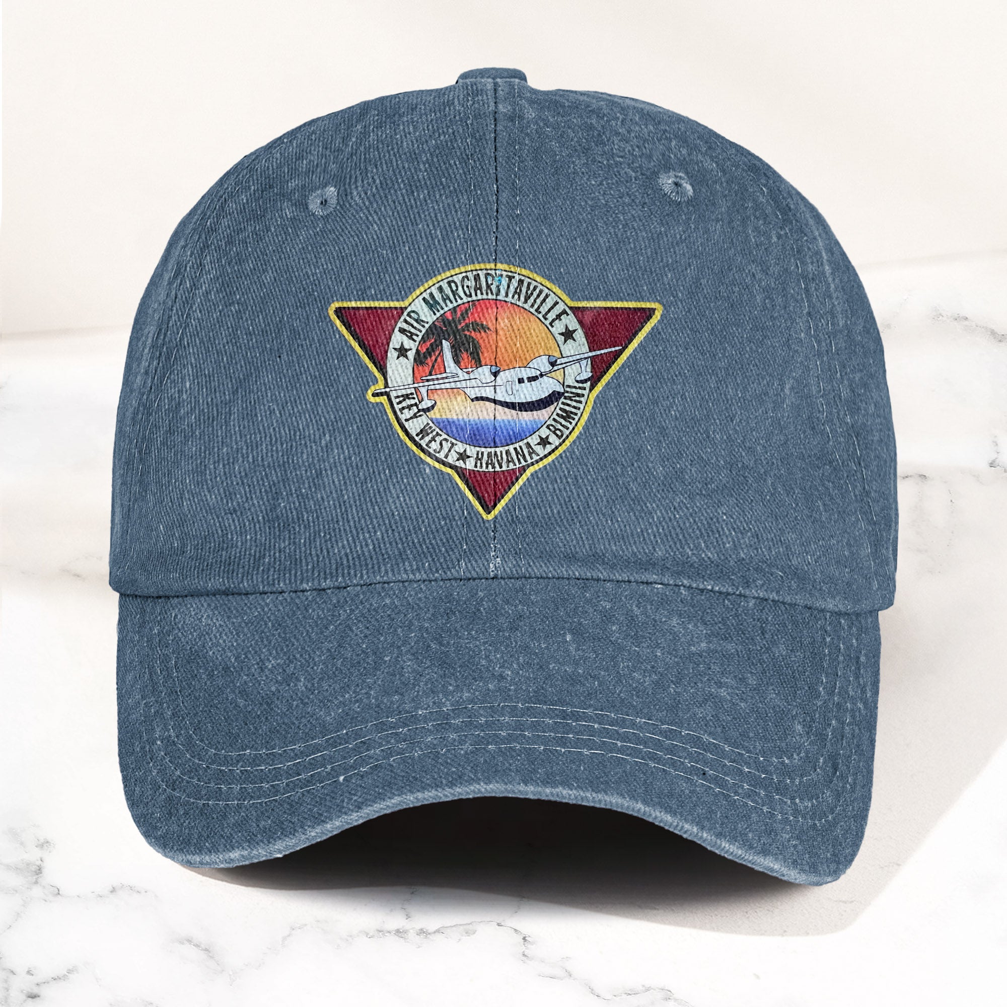 Air Margaritaville Denim Cap Retro Jimmy Buffett Inspired Dad Hat (With Box)