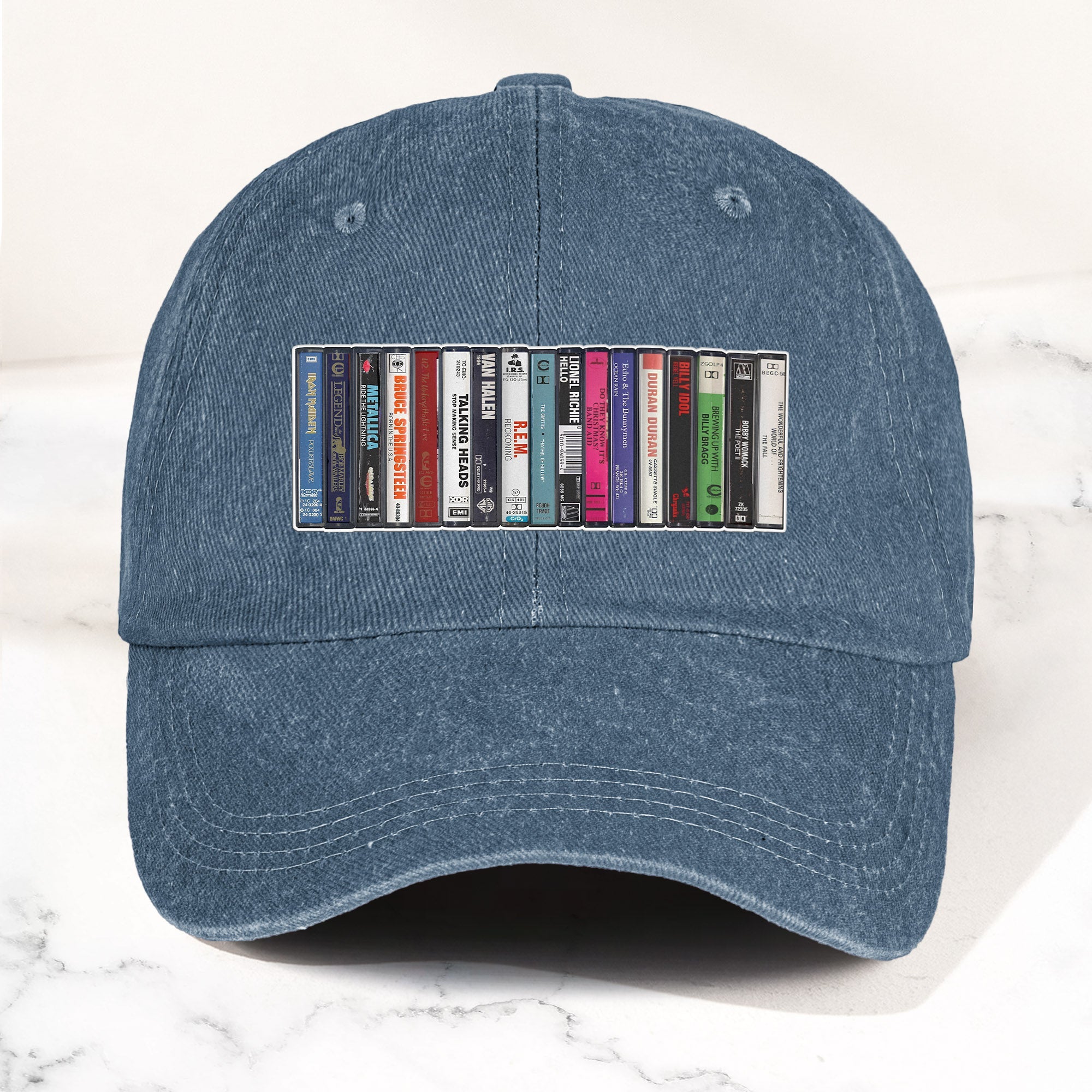 1984 Cassette Tape Collection Denim Dad Cap Retro Music Mixtape Aesthetic Hat (With BOX)